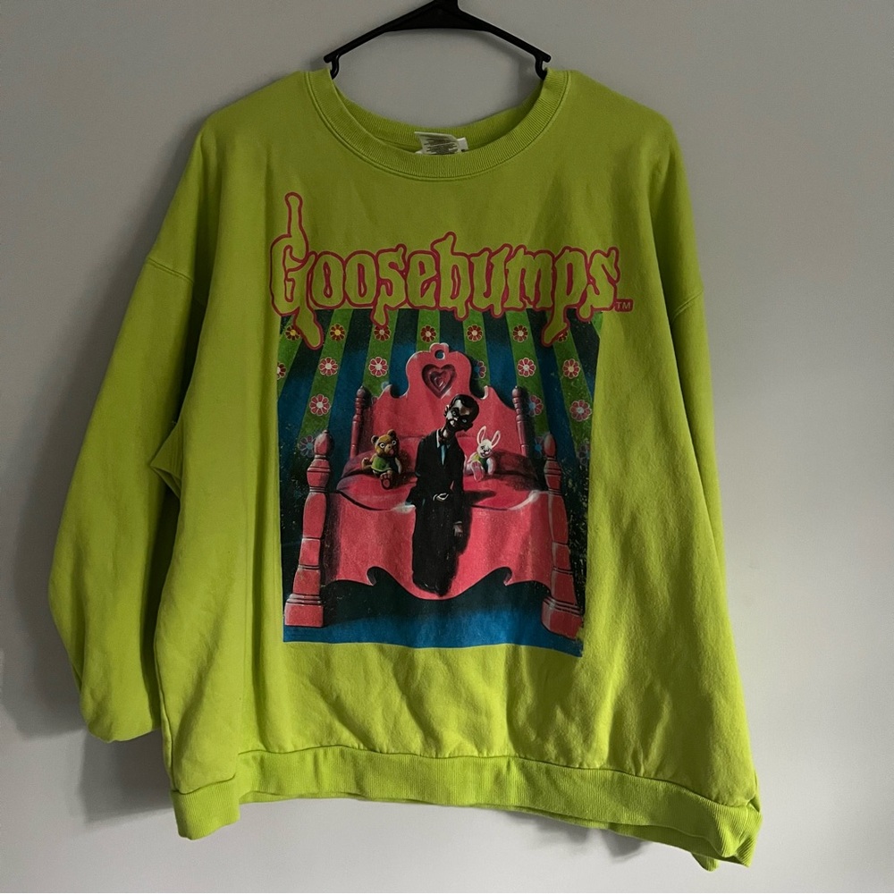 Goosebumps Lime Green Sweatshirt